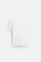 T-SHIRT EN MAILLE MÉLANGE VISCOSE