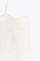 ZW COLLECTION EMBROIDERED STRAP DRESS