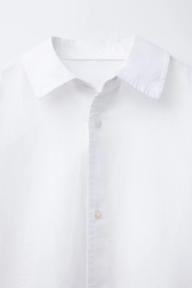 LINEN BLEND SHIRT