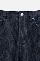 PRINTED STRAIGHT FIT JEANS