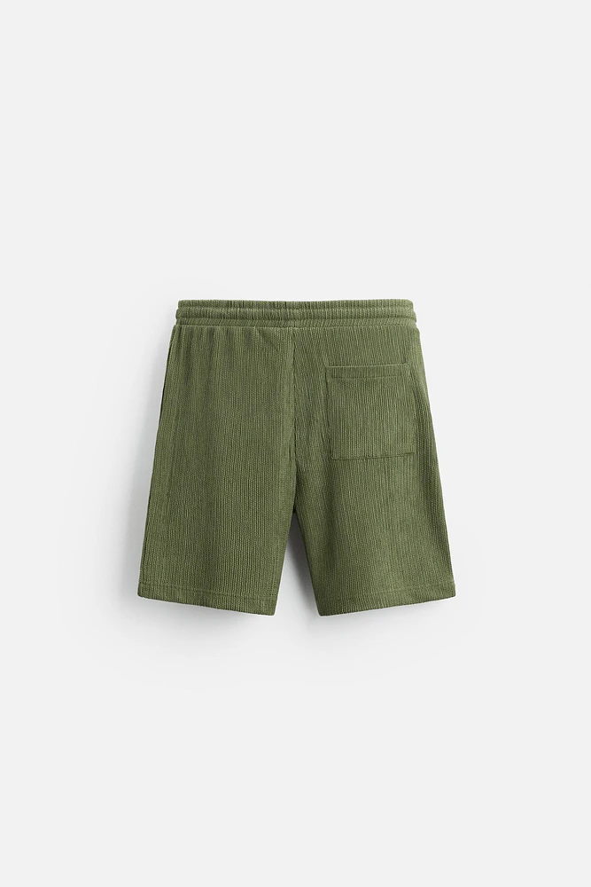 RELAXED FIT JACQUARD SHORTS