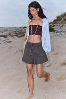 LINEN BOXER SHORTS