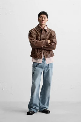 WASHED LEATHER JACKET