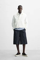 LYOCELL COTTON BLEND KANGAROO JACKET
