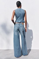 JEAN Z1975 COUPE LARGE À TAILLE HAUTE ET PINCES
