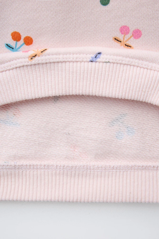 CHERRY PRINT SWEATSHIRT