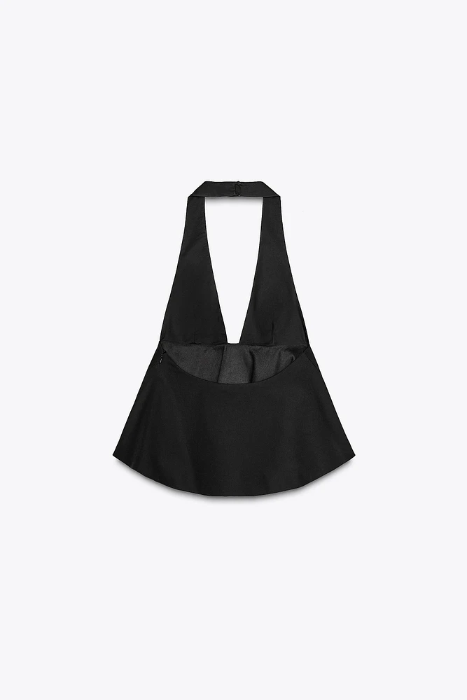 BOW HALTER TOP