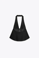 BOW HALTER TOP