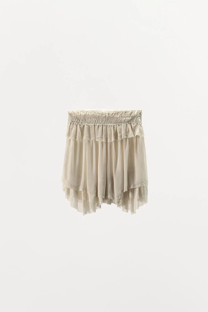 JUPE GEORGETTE À VOLANTS LIMITED EDITION