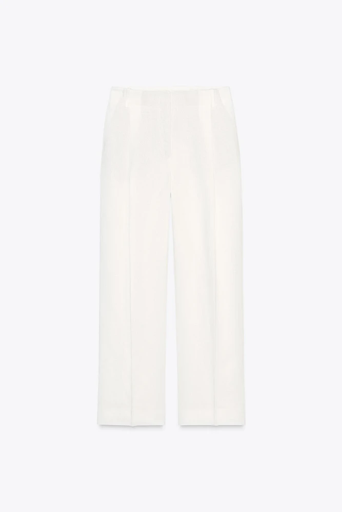 ZW COLLECTION LINEN BLEND PANTS