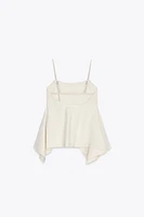 TOP PÉPLUM ASYMÉTRIQUE