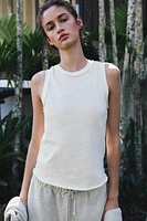SLEEVELESS COTTON TOP