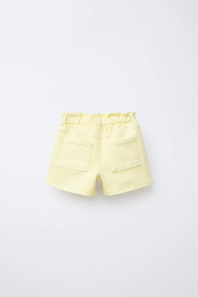 SHORT CONFORT PAPERBAG EN SERGÉ