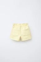 SHORT CONFORT PAPERBAG EN SERGÉ