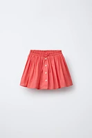 BUTTON SKORT