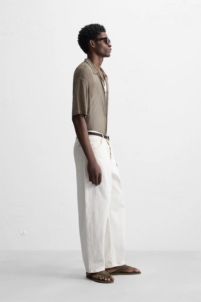 CHEMISE STRUCTURE SEMI-TRANSPARENTE