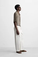 SEMI-SHEER TEXTURED SHIRT