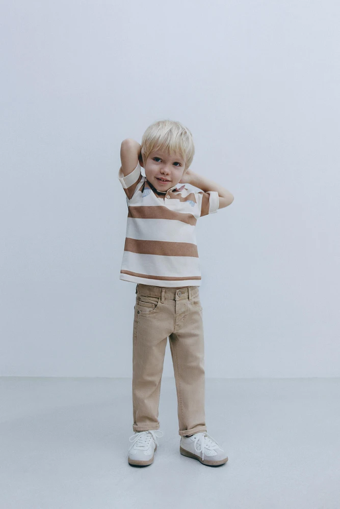PANTALON EN SERGÉ REGULAR