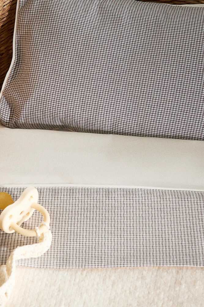 ENSEMBLE DE LINGE DE LIT MINI-LIT BÉBÉ CARRÉS