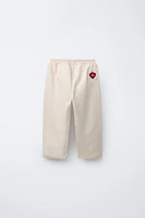 HÔTEL MAGIQUE © X ZARA STRAIGHT-LEG PLUSH PANTS