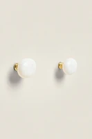 SET OF OVAL MARBLE KNOBS (SET OF 2)