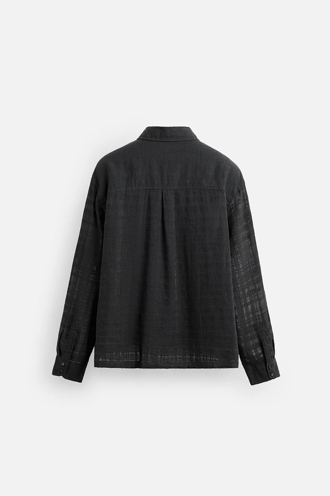 CHEMISE STRUCTURÉE COTON - LIN