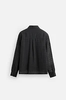 CHEMISE STRUCTURÉE COTON - LIN