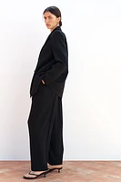 DOUBLE BREASTED BLAZER WITH SHOULDER PADS