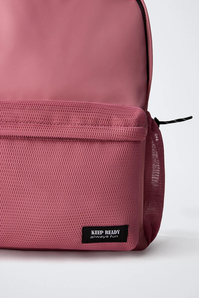 SAC À DOS ÉCOLE EN RÉSILLE
