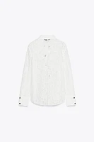 LACE TIE SHIRT