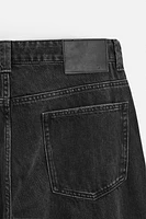 FLARE FIT ZIPPERED JEANS