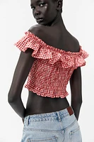 GINGHAM TOP