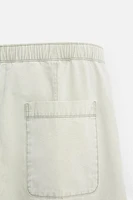WIDE FIT COTTON PANTS