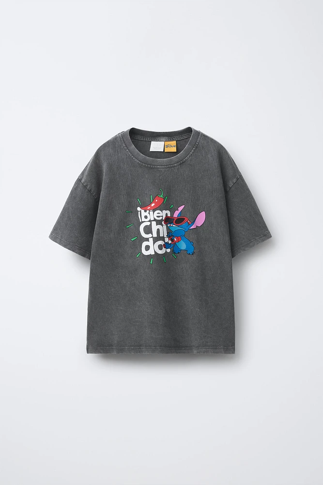 T-SHIRT DÉLAVÉ LILO & STITCH © DISNEY