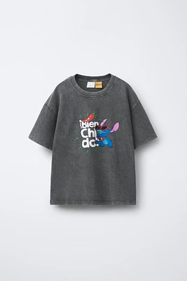T-SHIRT DÉLAVÉ LILO & STITCH © DISNEY