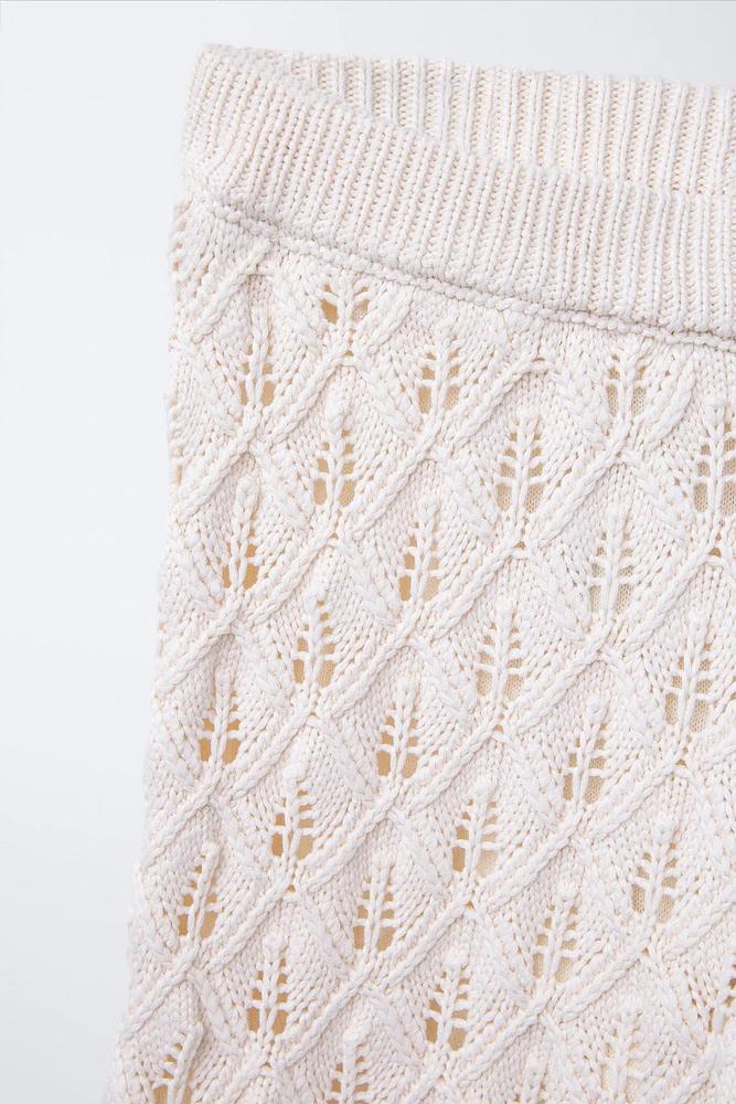 PANTALON EN MAILLE DROIT