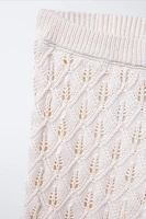 STRAIGHT LEG KNIT PANTS