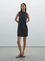 100% cotton denim mini dress