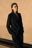 WRINKLED ORGANZA BLAZER