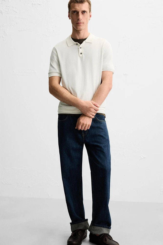 POLO EN MAILLE MÉLANGE VISCOSE