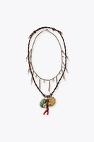 PACK OF 2 SHELL CHARM NECKLACES