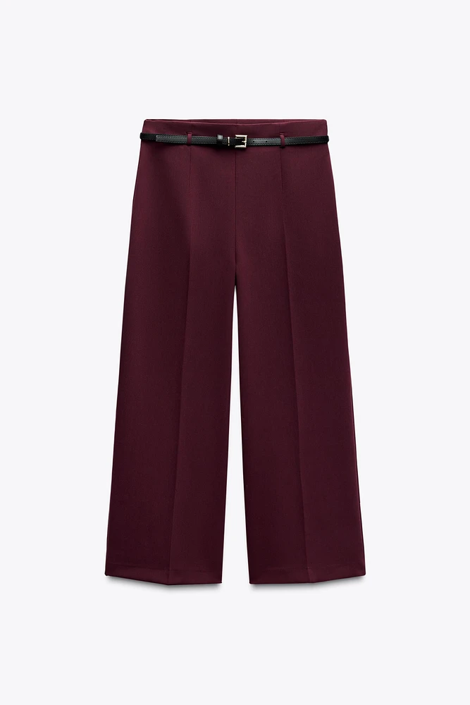 BELTED CULOTTE PANTS ZW COLLECTION
