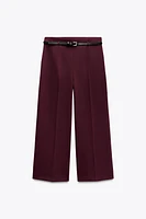 BELTED CULOTTE PANTS ZW COLLECTION