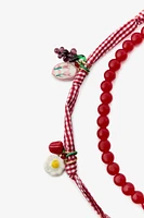 TWO-PACK OF CHARM NECKLACES