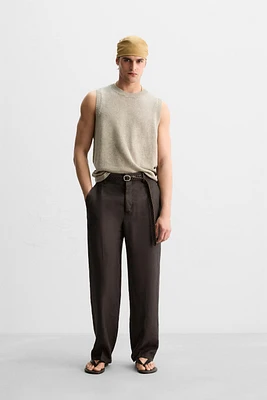 LIMITED EDITION 100% LINEN KNIT VEST