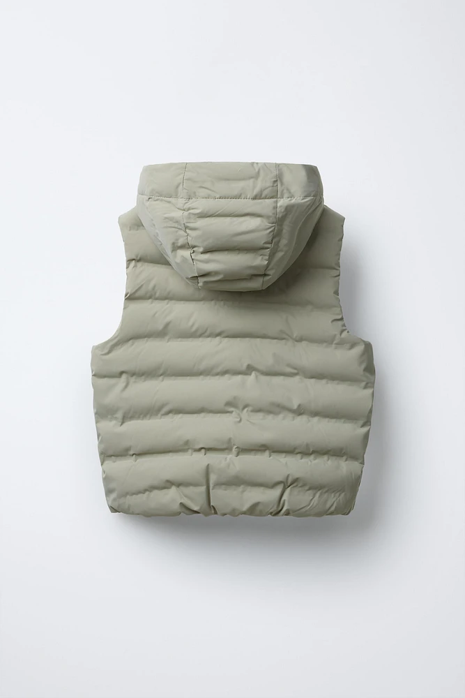HOODED PADDED VEST