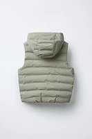 HOODED PADDED VEST