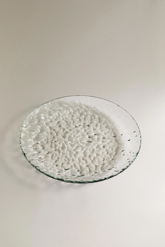 TEXTURED ACRYLIC DINNER PLATE