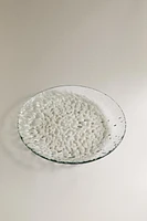 TEXTURED ACRYLIC DINNER PLATE