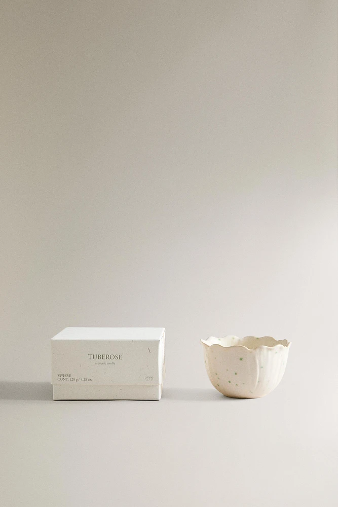 (120 G) BOUGIE PARFUMÉE TUBEROSE